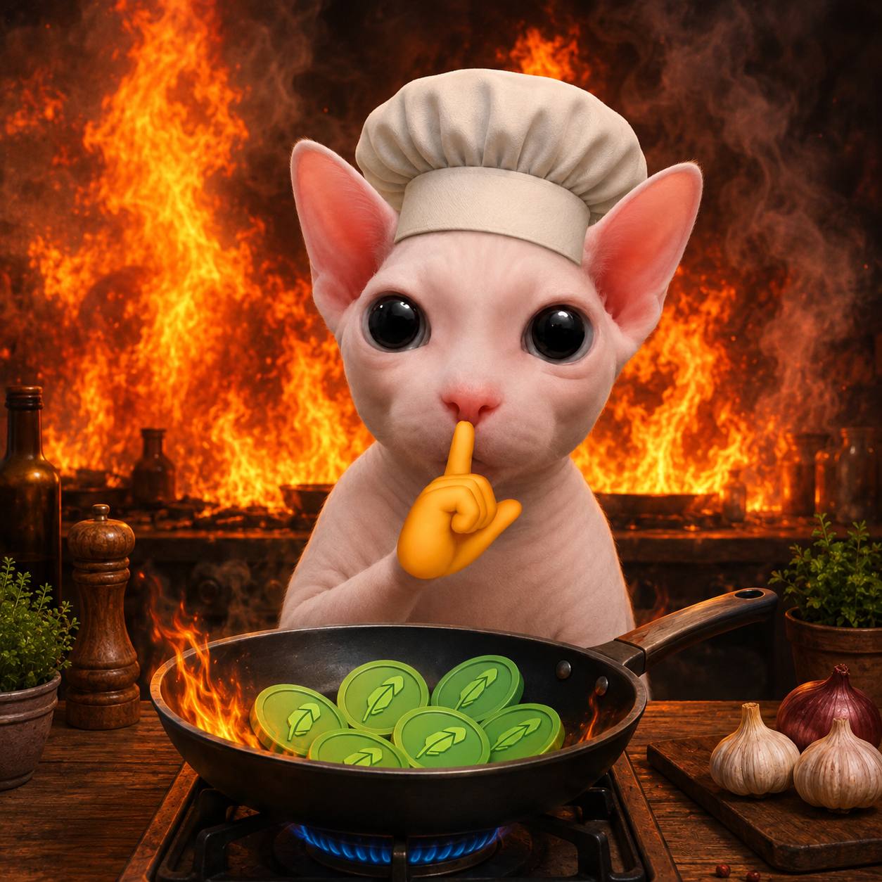 SHH CAT meme 3